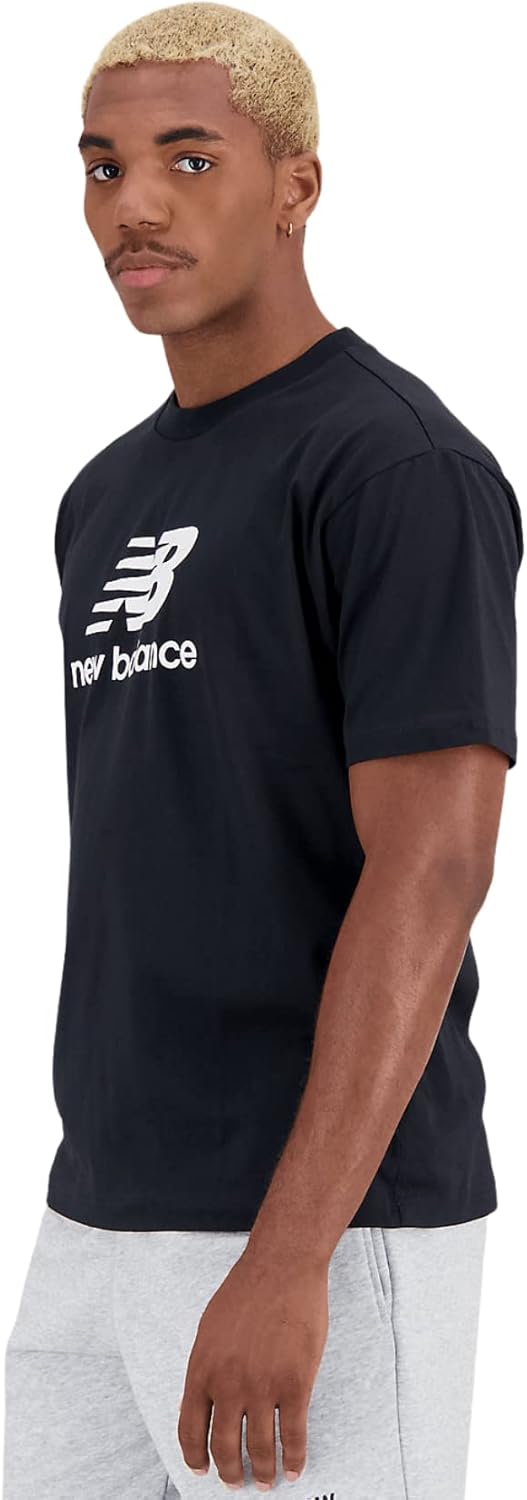 Neues Gleichgewicht Herren T-Shirt Essentials Logo entspannte Schwarz (As3, Alpha, X_L, regulär, regulär), Schwarz, Schwarz – Bild 3