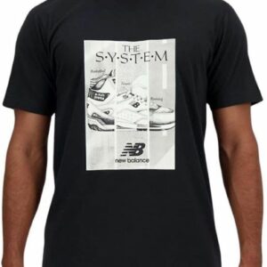 Neues Gleichgewicht Herren-Essentials Kurzarm T-Shirt Black Marke: EAN 0197375341576 Medium
