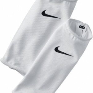 Nike guard lock sleeves, soccer shin pads, Unisex adult, Guard Lock Sleeves, weiß/schwarz (weiß/schwarz/schwarz), M