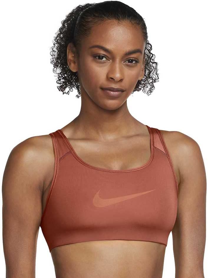 Nike dri fit Swoosh Ikon Clash Medium Support Riemchen Sport Bra XS, Brown