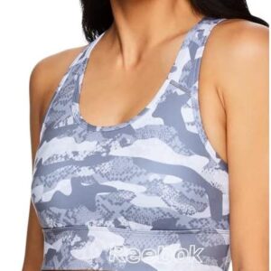 Reebok Frauensport -BH mit Sicherungstasche und abnehmbaren Tassen