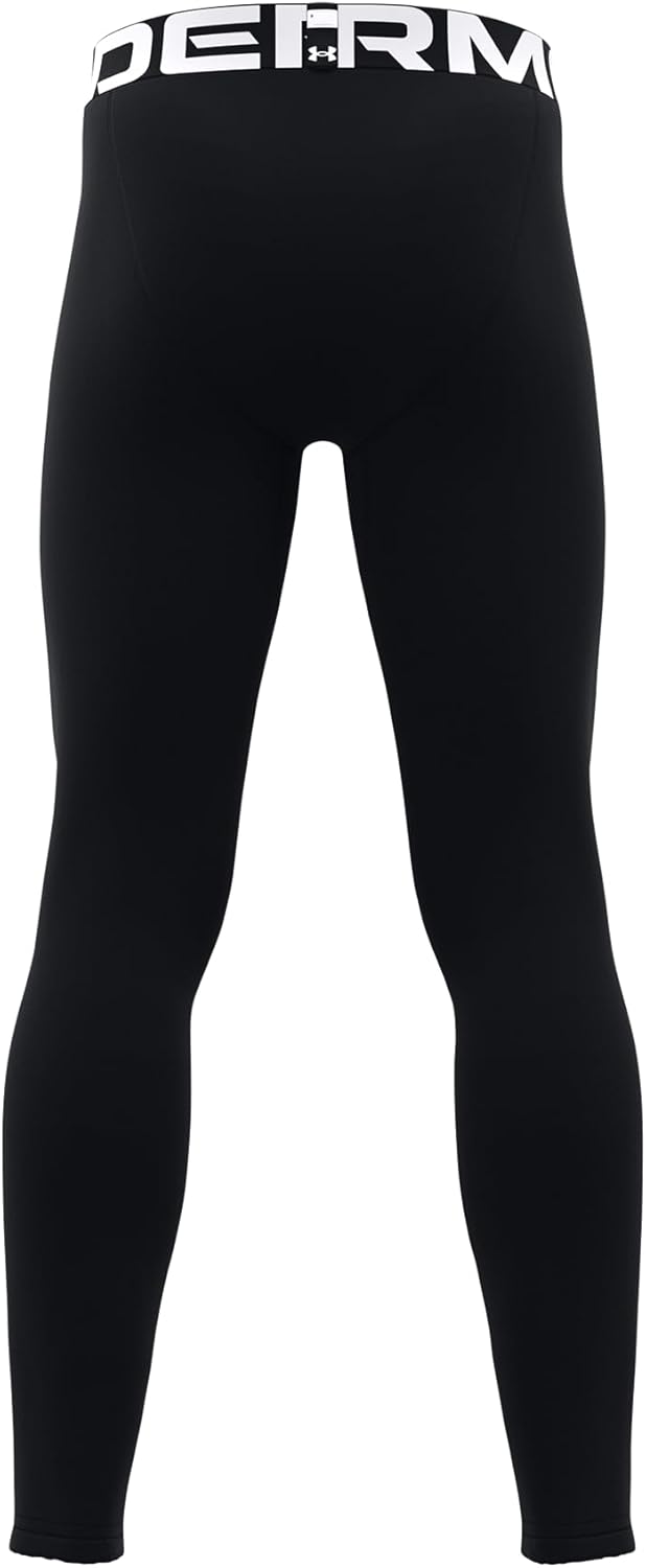Under Armor Boys warme thermische Laufhose, dehnbare thermische Leggings für Jungen zum Laufen und Wintersporttraining mit Anti-Odour-Technologie CG-Rüstung Leggings – Bild 2