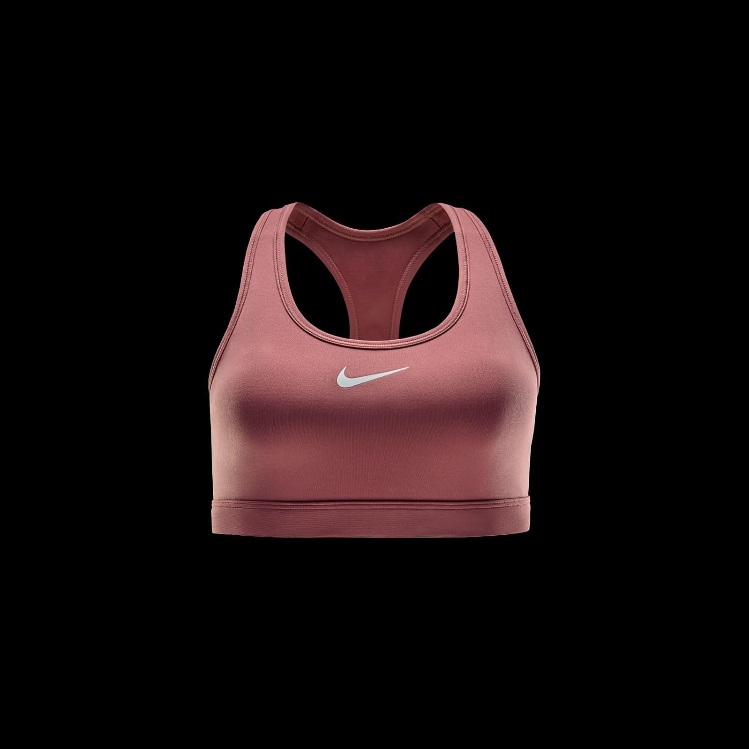 Nike W nk Swsh Med SPT Bra Canyon Pink/Weiß – Bild 7