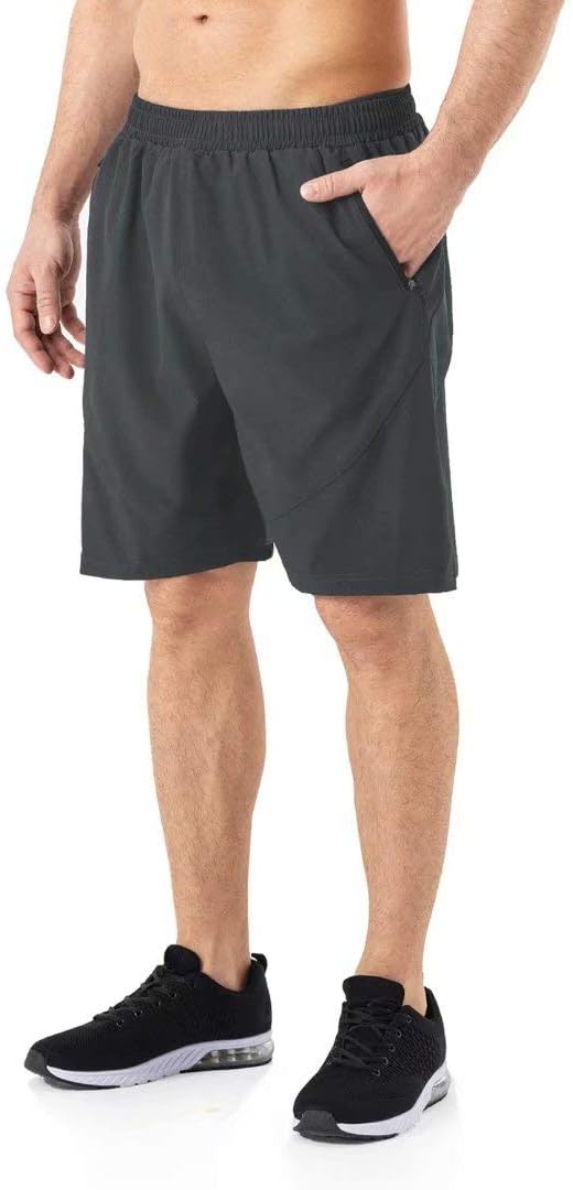 Herrensportshorts, schnell trocknend, leicht, mit Reißverschluss in Tasche – Bild 4