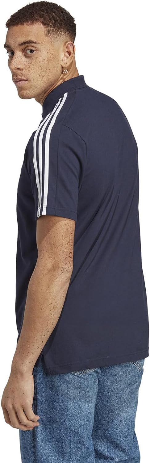 Adidas Herren Essentials Piqué besticktes kleines Logo 3-Streifen Polo-Hemd-Polo-Shirt (Kurzarm) (1er Pack) – Bild 2