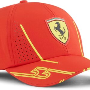Puma Scuderia Ferrari Kinder 2024 Carlos Sainz Cap brennt rot, eine Größe, rot