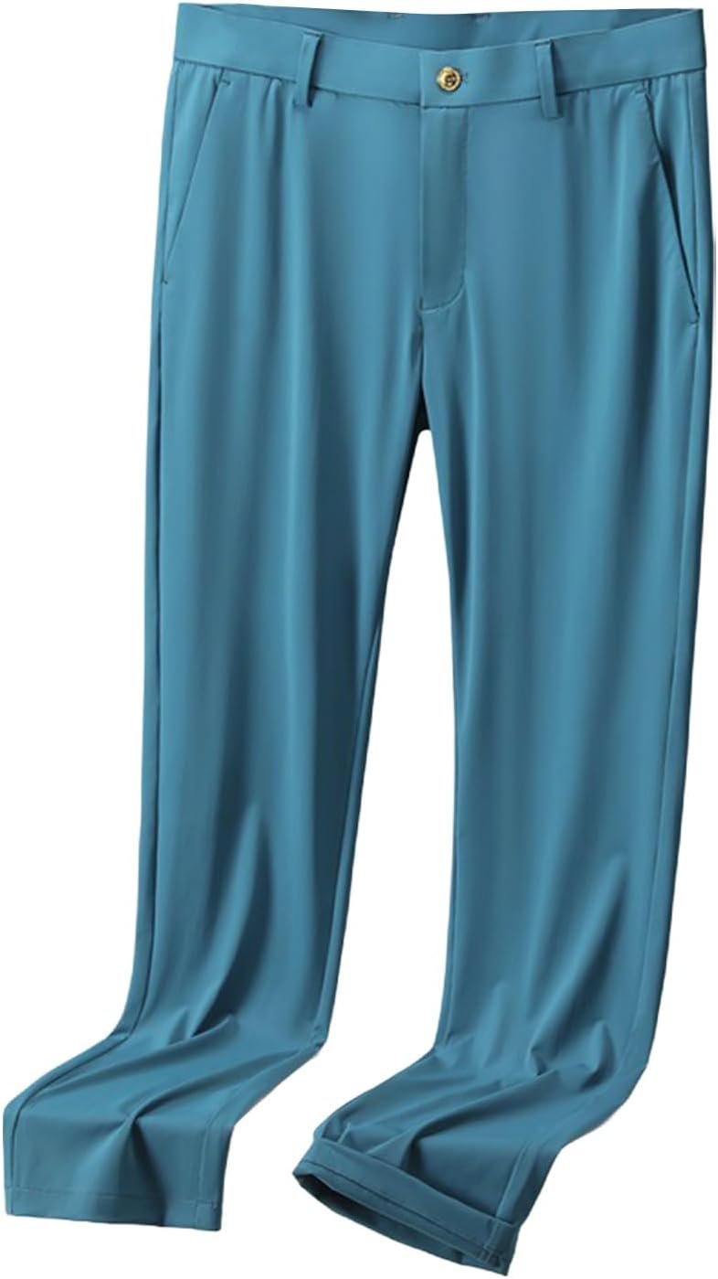 Arbeitshosen Männer Stretch Anzughose Herren Schwarz Businesshose Mit Reißverschluss Taschen Chino Hose Stretch Freizeithose Schnelltrocknend Stoffhose Slim Fit Herrenhose Elegante Work Hose – Bild 4