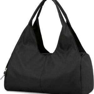 Blesmaller Sporttasche Frauen Reisetasche Handgepäck mit Schuhfach und Wet -Fach Trainingsbeutel kleine Sporttasche für Fitness -Yoga -Sauna Schwimmen, Schwarz