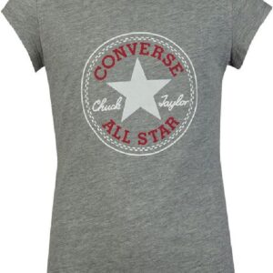Converse Short Sleeve-Shirt für Kinder zeitloser Chuck Patch G Grau 100% Baumwollgröße 8-10 Jahre