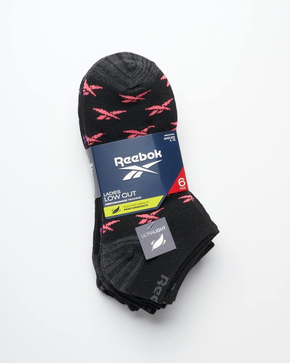 Reebok Frauensportsocken - Leistung niedrig geschnittene Socken (Packung von 6) – Bild 2