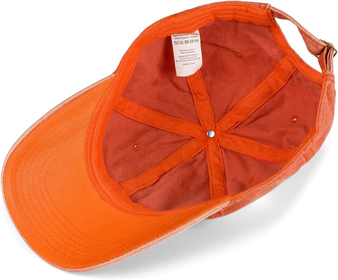 StyleBreaker 04023054 Unisex 6-Panel-Vintage-Kappe, einfach gewaschener Look, Baseballkappe, Metallschnalle, einstellbar – Bild 4