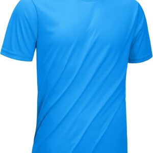 Kefitevd UV-Schutzhemd Herren Kurzarm Kurztrocknen ausschlaghaltiger Wachmann Leichtes atmungsaktives Laufen Hemd Outdoor Funktionales Hemd Herrensporttop