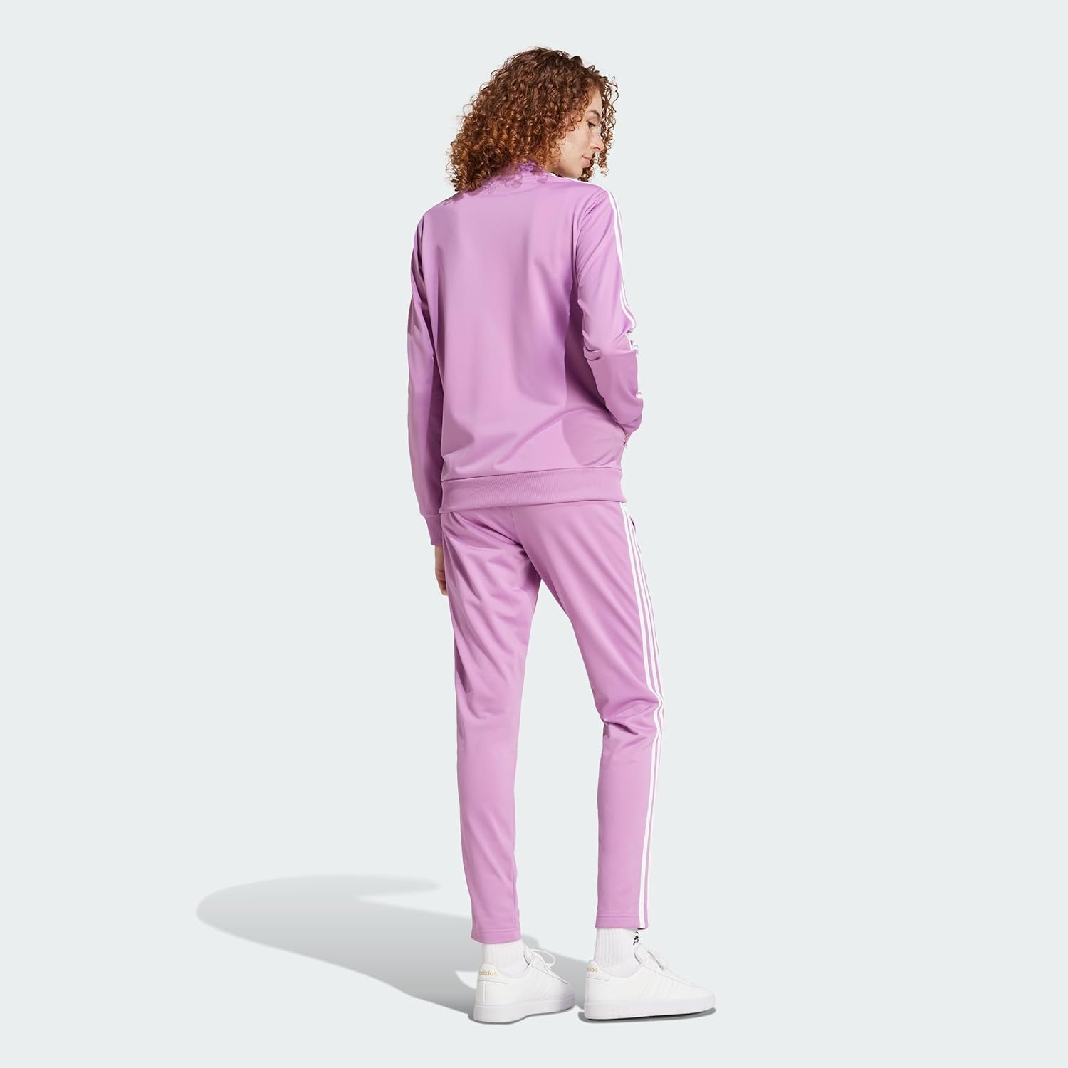 adidas Damen Essentials 3-stripes Track Suit Trainingsanzug – Bild 5