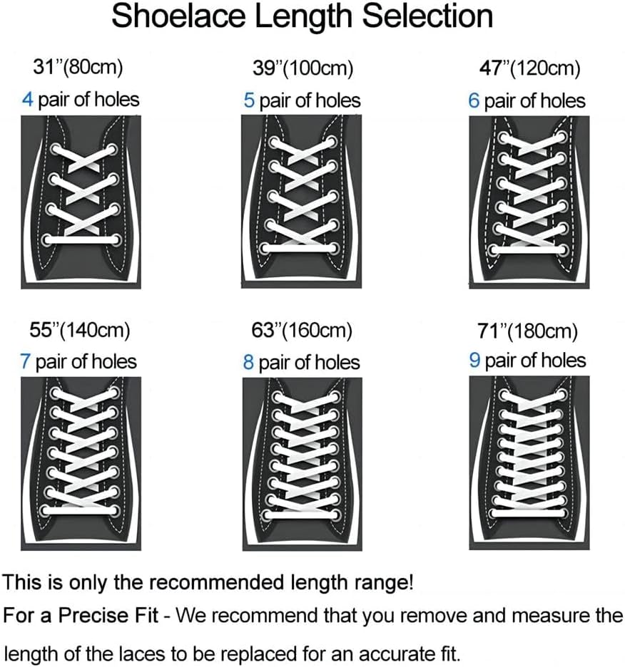 7Strobbs 2 Paare Premium -Schnürsenkel flach 8 mm breites Ersatzschuhschnürsenkel Sneaker -Shoelaces aus Polyester für Sportschuhe Laufschuhe Trainer Trainer – Bild 7