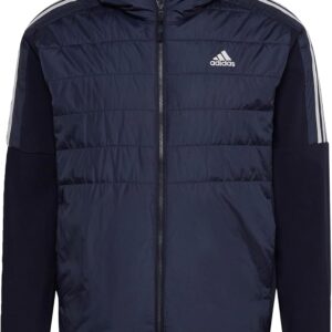 adidas männliche wesentliche Esselige isolierte Hybridjacke mit Kapuze mit Kapuze