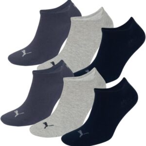 Puma Invisible Unisex Sports Socken, Packung von 3, 251025, Blau, 39-42