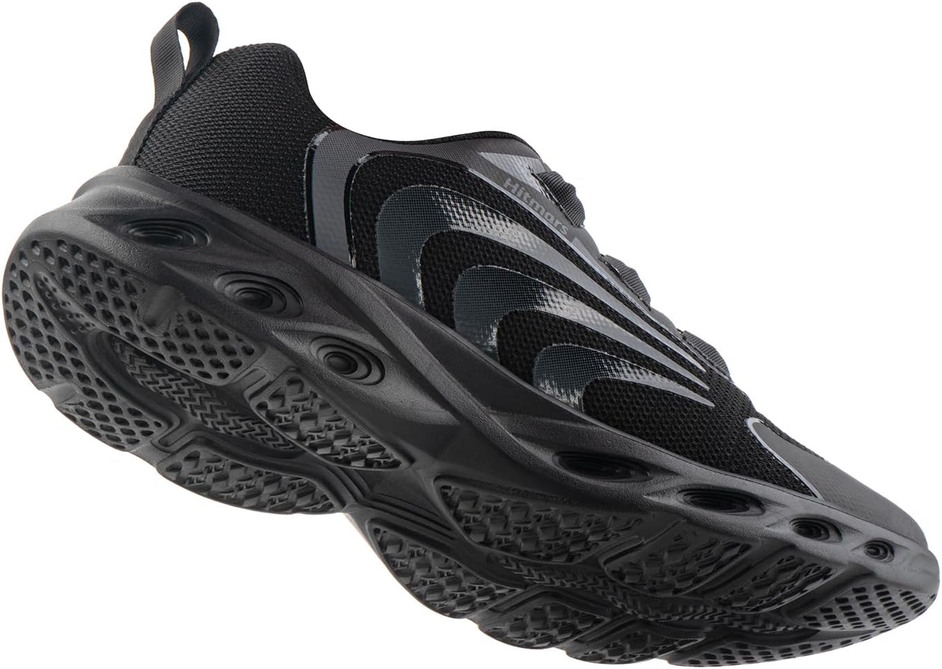 Hitmars-Trainer Herren-Laufschuhe Luftkissen-Trainer Luft Sportschuhe Jogging Schuhe Straße Running Schuhe Nicht rutschende Joggingschuhe Walkingschuhe Fitness Rennen im Freien Schwarze EU 39-47 – Bild 5