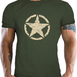 Klassisches T-Shirt für alle US-Armee-Fans: Vintage Star