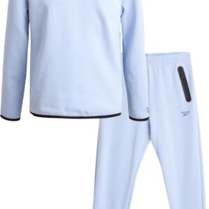 Reebok Boys ‚Sweatsuit Set-2-teiliges Langarm-T-Shirt und Jogger-Jogginghose mit Taschen-Athleisure-Set für Jungen (8-12)