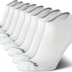 Reebok Herren -Socken für Männer – 8 Pack Stretch Performance Basic No Show Socken – flache Sportsocken für Männer (Schuhgröße 6-12)