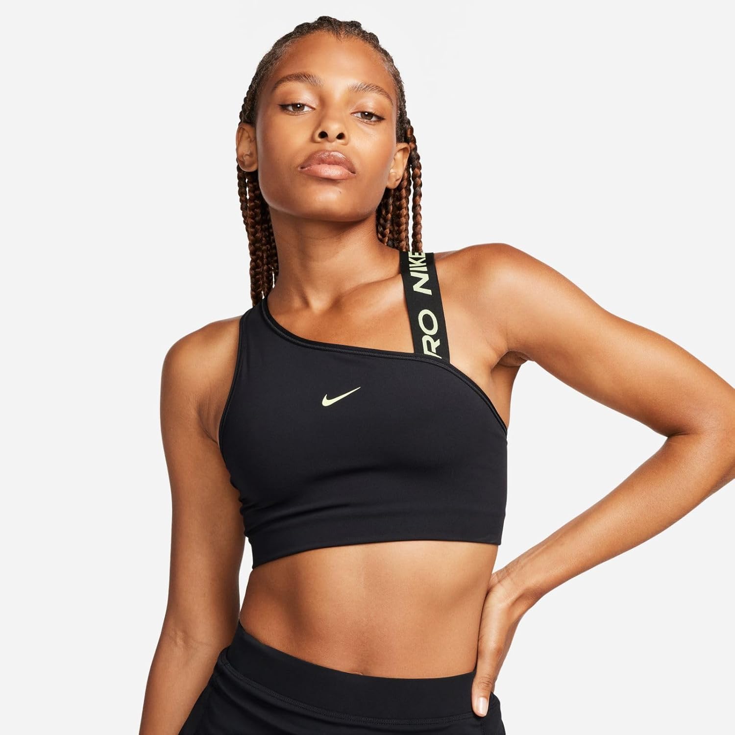 Nike Women's W NP DF SWSH Asymmetrische BH Sports Bra – Bild 4