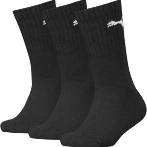 Puma Unisex Kinder -Crew -Socken (Packung von 3), schwarz