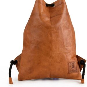 Berliner Bags Premium Turnbeutel Gym Bag aus Leder, Sportrucksack mit Kordelzug für Damen und Herren