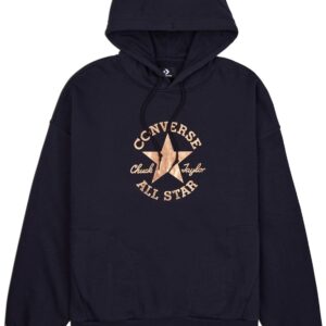 Converse Chuck Taylor Patch Frauen mit Kapuze-Sweatshirt Black Code 10024672-A02