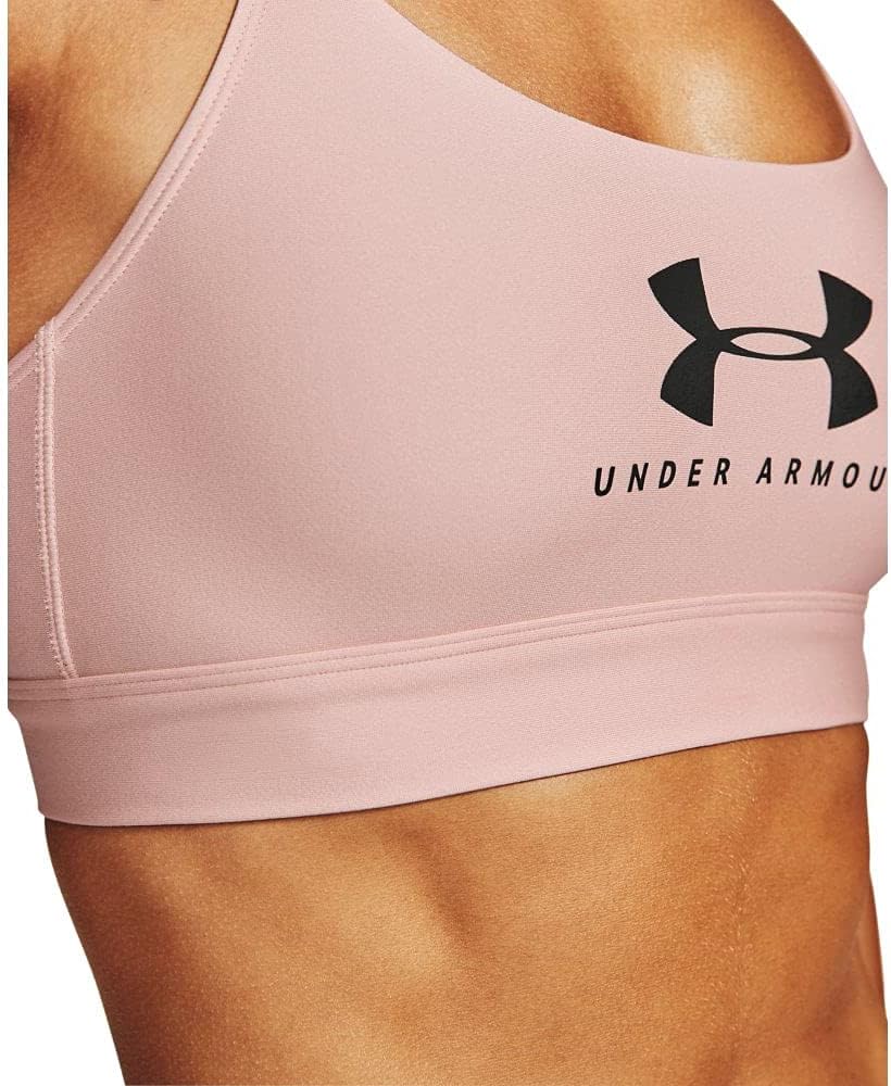Under Armour Damen -Rüstung Mid Schlüsselloch BH Graphic Sports BH – Bild 4
