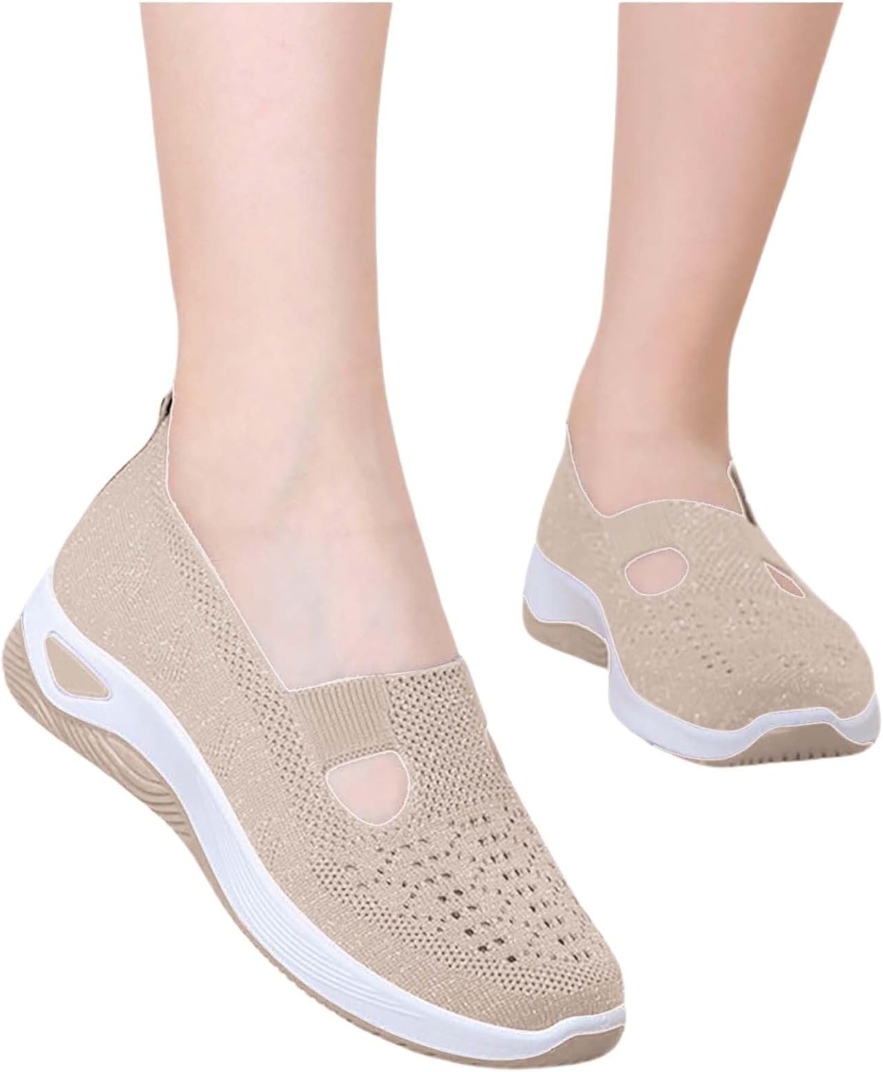 Orthopädische Schuhe Frauen breite h Schwester Sommerschuhe Sommer Leicht Wanderschuhe bequeme Trainer atmungsaktivem Mesh Memory Schaum Sandalen Frauen Frauen – Bild 2
