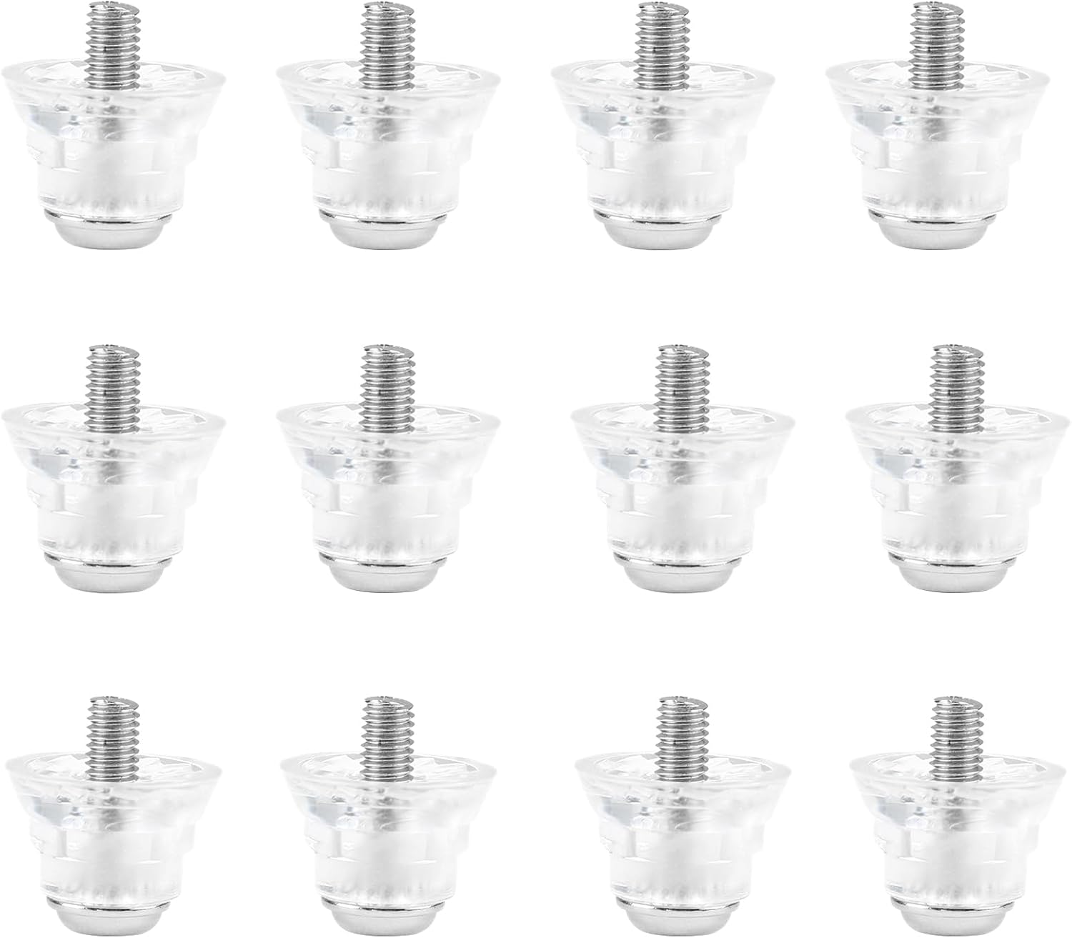 Packung von 12 Ersatzstollen, Fußballstollen Set Football Studs mit Standard -Fadenschraubenstollen für Fußballstiefel Metall Aluminium Plastik Ball Schuhschuhschuhschuh Stollen konische Geställe – Bild 7