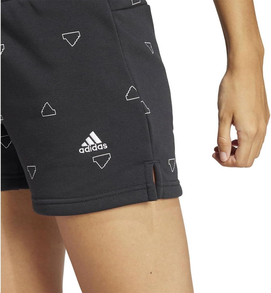 adidas Frauenmonogramm Fleece Fleece Grafikshorts lässig – Bild 5