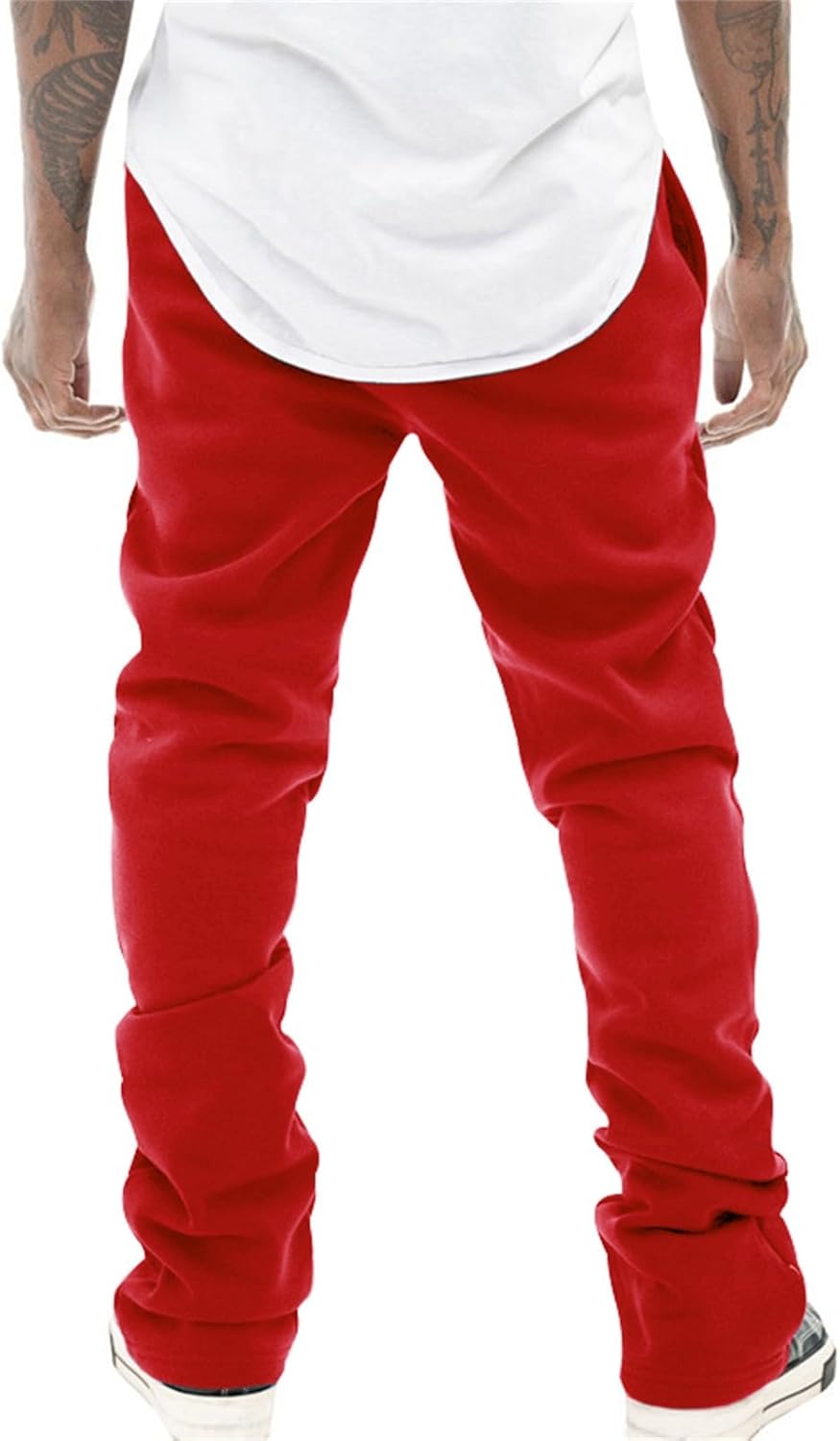 Schlaghose Herren 70Er Freizeithose Herren Lang Mit Taschen Schlag Hose Karneval Disco Outfits Sporthose Mit Kordelzug Ausgestellte Hosen Leicht Glockenhose Vintage Bell Bottom Hose Für Männer Retro – Bild 6