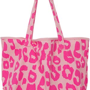 Yooamz Canvas Bag Damen Umhängetasche Frauen Umhängetasche Freizeit Tasche Handtasche Einkaufsbeutel Frauen groß für den täglichen Gebrauch, Büro, Schulausflug und Einkaufen, Pink (Pink-1), Dienstprogramm