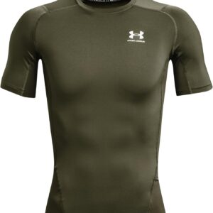 Under Armour Herren UA HG Armour Comp SS, kurzärmliges Funktionsshirt, schnelltrocknendes T-Shirt mit Kompressionspassform