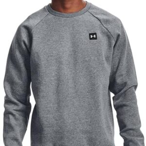 Under Armour Herren Rivale Fleece Crew sportlicher Fleece -Jumper mit lockerem Passform, bequemem und warmem Sweatshirt für Männer