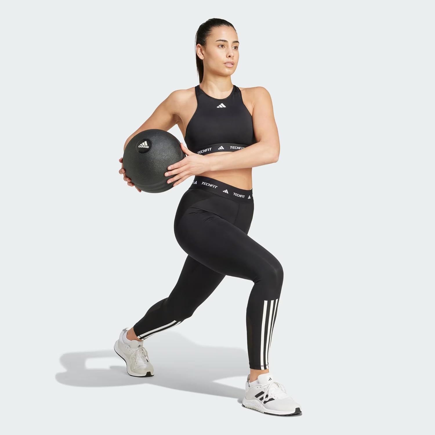 adidas Damen Strumpfhose Techfit 3 Stripes 7/8 Leggings – Bild 4