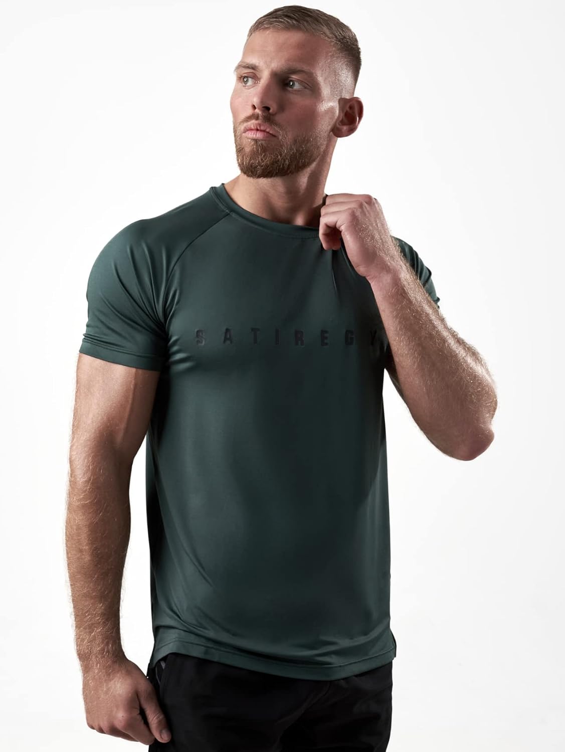 Satire Gym - Atmungsfreies Sporthemd von Herren - eng und schnell trocknendes Fitness -T -Shirt - Sportbekleidung für Fitnessstudio & Bodybuilding – Bild 7