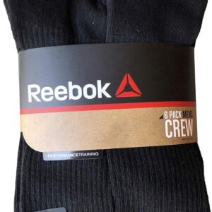 Reebok Pack von 6 Männern Performance Training Crew Socken, 10-13
