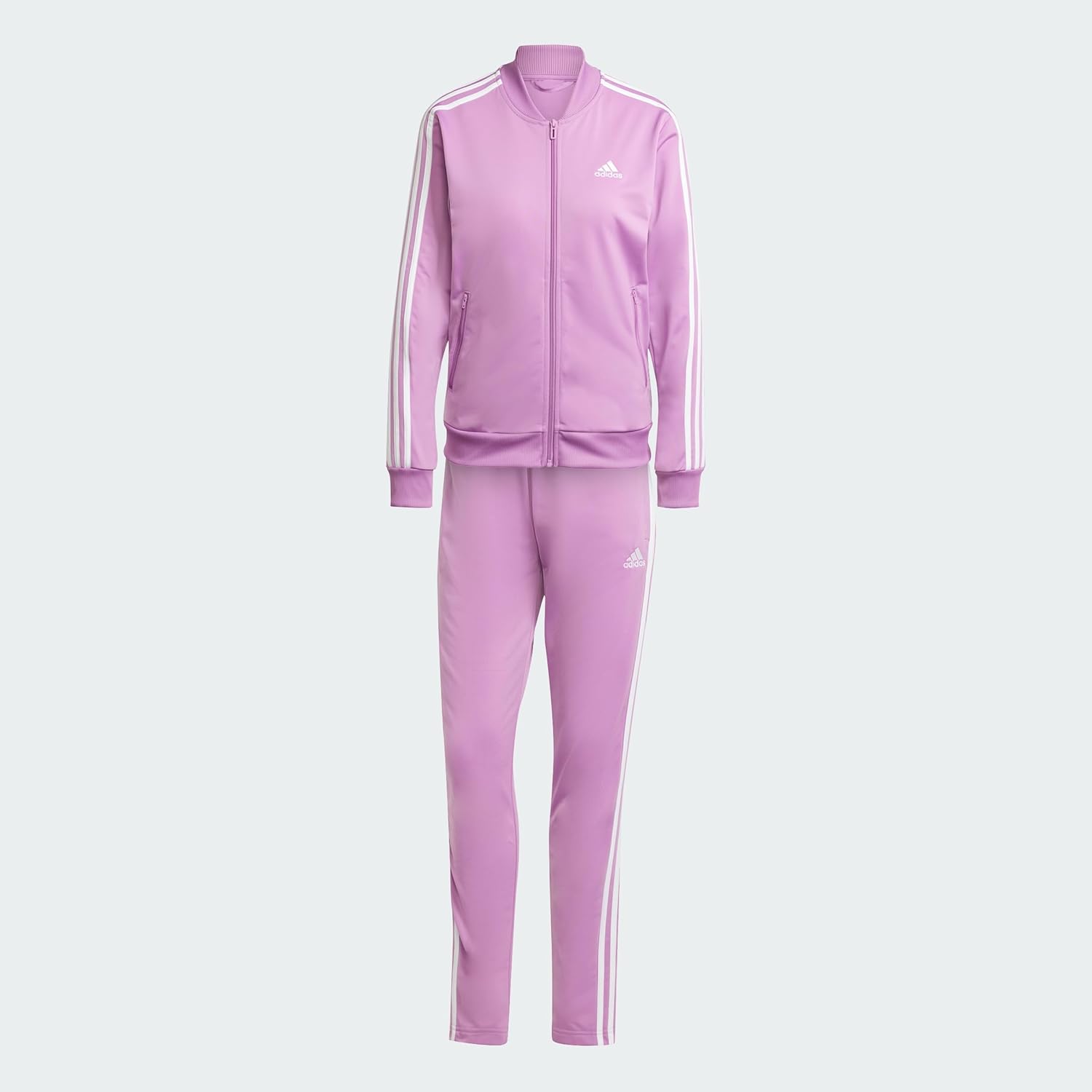 adidas Damen Essentials 3-stripes Track Suit Trainingsanzug – Bild 4