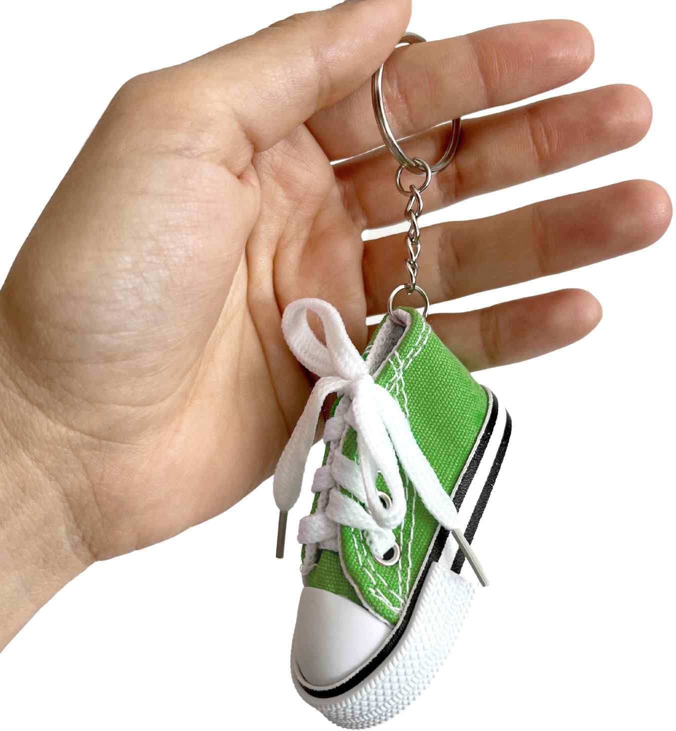AUTOZOCO Schlüsselanhänger für Sportschuhe, Mini-Sneaker, Schlüsselanhänger, Turnschuhe, Schlüsselanhänger im urbanen Stil, Schlüsselanhänger im Converse Stil, Schlüsselanhänger mit Mini-Sneaker – Bild 5