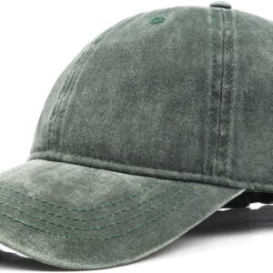 Zylioo XL/XXL Vintage Baseballkappe für große Kopfpigment Baseballdeckel gewaschene Baumwolle verwendet Look Baseball -Kappe Waschbare Kappe