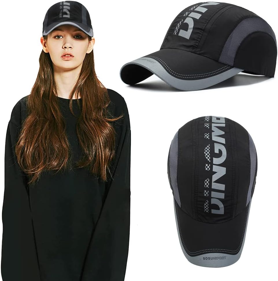 Packung mit 2 Baseballkappen, Männern und Frauen, Baseballkappe im Freien, einstellbarer Hut, Unisex -Baseballkappe, Spitzenkappe für Männer und Frauen, einstellbar, für Frauen, Männer, Outdoor, Sport und Reisen – Bild 4