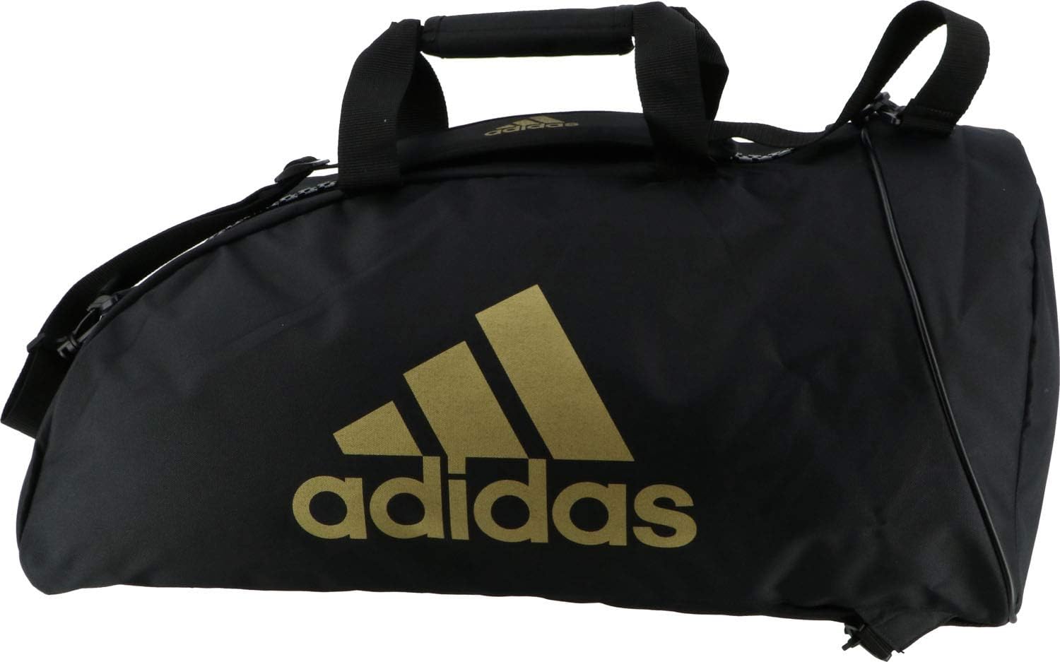Adidas Training Sportsack 2-in-1 Schwarz/Gold 59 Liter, Schwarz, Rucksack – Bild 5