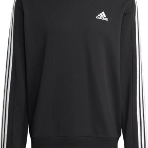 adidas männliche Erwachsene Essentials Französisch Terry 3-Stripes Sweatshirt (Langarm)