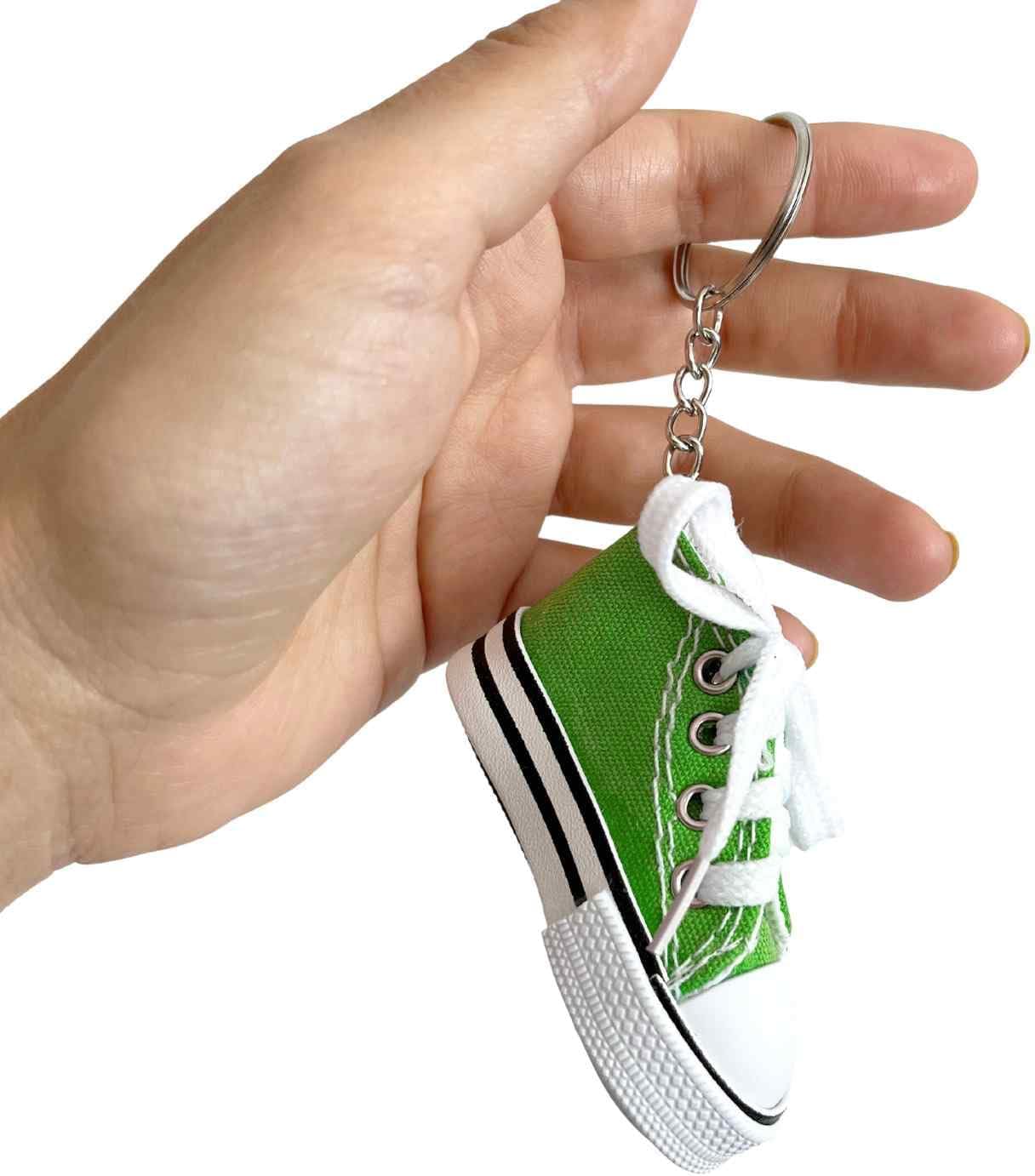 AUTOZOCO Schlüsselanhänger für Sportschuhe, Mini-Sneaker, Schlüsselanhänger, Turnschuhe, Schlüsselanhänger im urbanen Stil, Schlüsselanhänger im Converse Stil, Schlüsselanhänger mit Mini-Sneaker – Bild 3