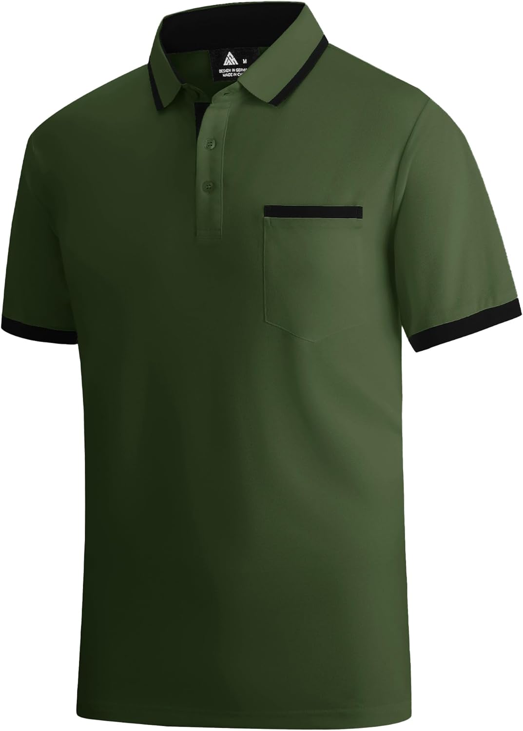 zitysport Poloshirt Herren Kurzarm Shirt Atmungsaktives Golf Polo Shirt Männer Sommer Shirts Sport Basic Slim Fit Tshirt mit Brusttasche Polohemd – Bild 3