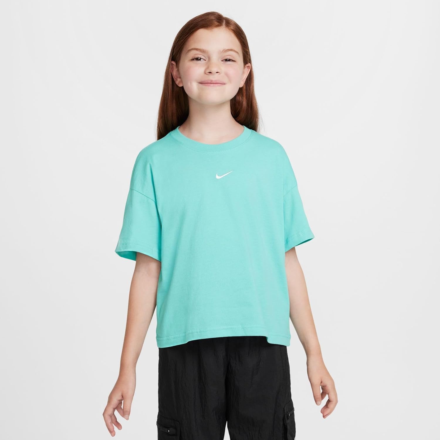 Nike Mädchen G NSW Tee Boxy Essntl Lbr Shirt – Bild 2