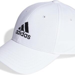 adidas unisex cotton taill baseballmütze, weiß/schwarz, s