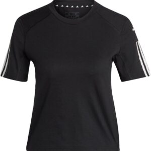 adidas Frauen traines Essentials Train Baumwoll 3-Stripes Crop T-Shirt